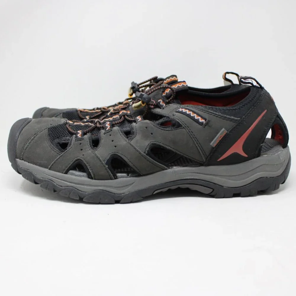 Eddie Bauer Carl Sandals NWT‎ Mens 13 Black Hiking Outdoor Adjustable Closed Toe